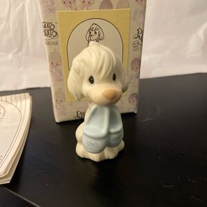 Precious Moments  Puppy Dog with Dad Slippers E-9267B New